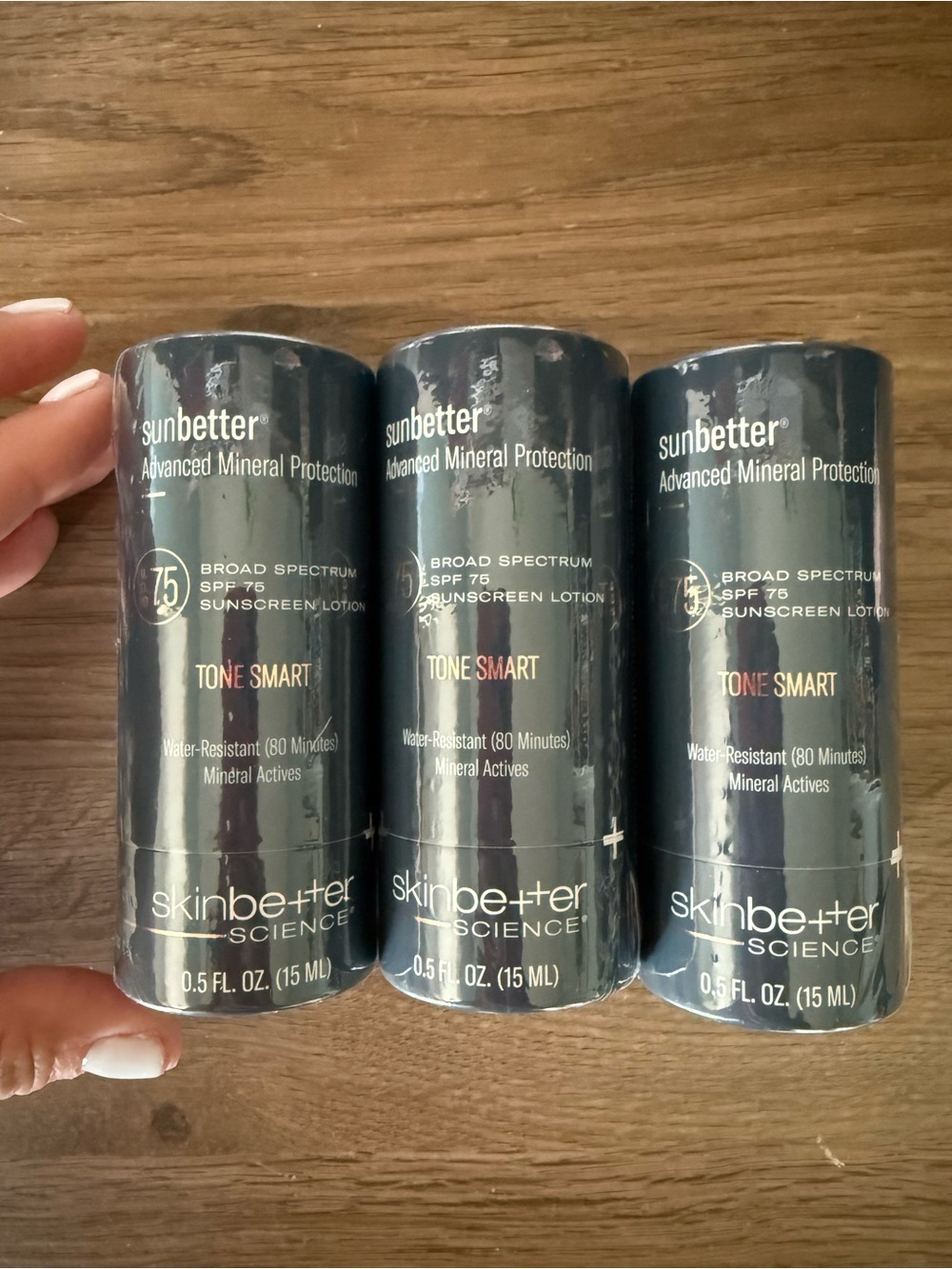 3 Pack of Skinbetter Science Sunbetter TONE SMART SPF 75 Sunscreen Lotion